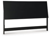 Danziar King Panel Headboard, Dresser and Mirror in Black - PKG016021