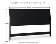 Danziar Queen Panel Headboard with Mirrored Dresser, Chest and Nightstand in Black from Ashley - Lara Furniture