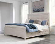 Darbonton Dove White California King Panel Storage Bed - PCB853B5