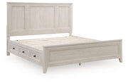 Darbonton Dove White California King Panel Storage Bed - PCB853B5