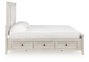 Darbonton Dove White California King Panel Storage Bed - PCB853B5