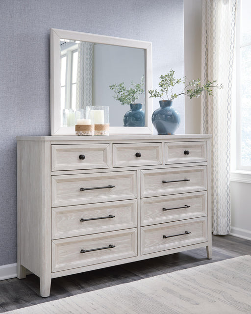 Darbonton Dove White Dresser and Mirror - PCB853B1