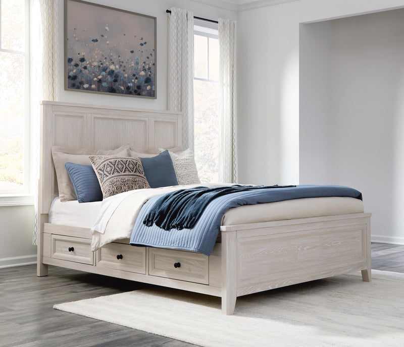 Darbonton Dove White Queen Panel Storage Bed - PCB853B2