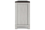 Darborn Gray/Brown 88" TV Stand with Electric Fireplace - Lara FurnitureTV Stand
