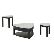 Darcy - Black Coffee Table with 2PC Nesting End Table Set - T135-3PC-Set