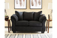 Darcy Black Loveseat - Gate FurnitureLoveseat