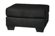 Darcy Black Ottoman - Gate FurnitureOttoman