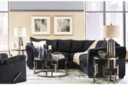 Darcy Black Recliner - Lara FurnitureRecliner