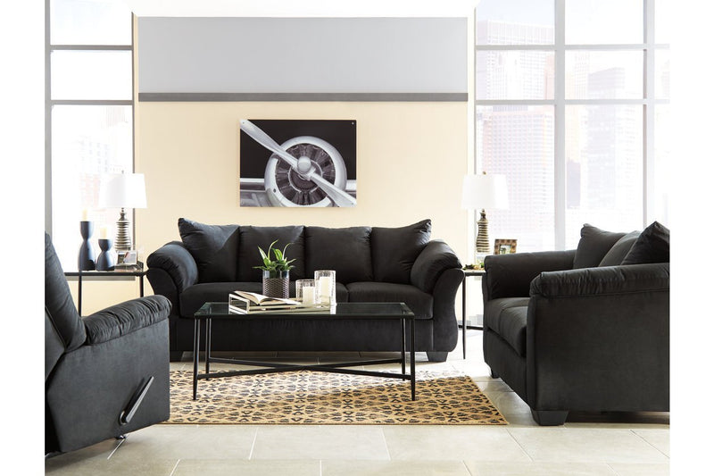 Darcy Black Sofa - Lara FurnitureSofa