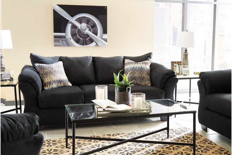 Darcy Black Sofa - Lara FurnitureSofa