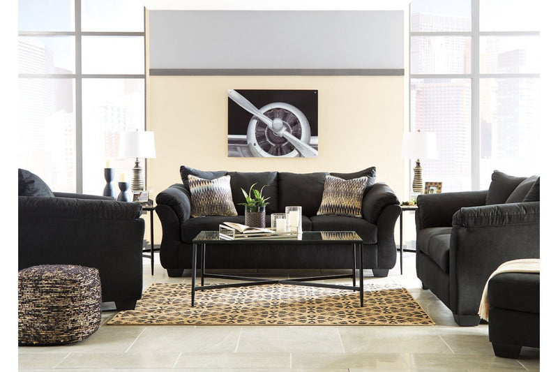 Darcy Black Sofa - Lara FurnitureSofa