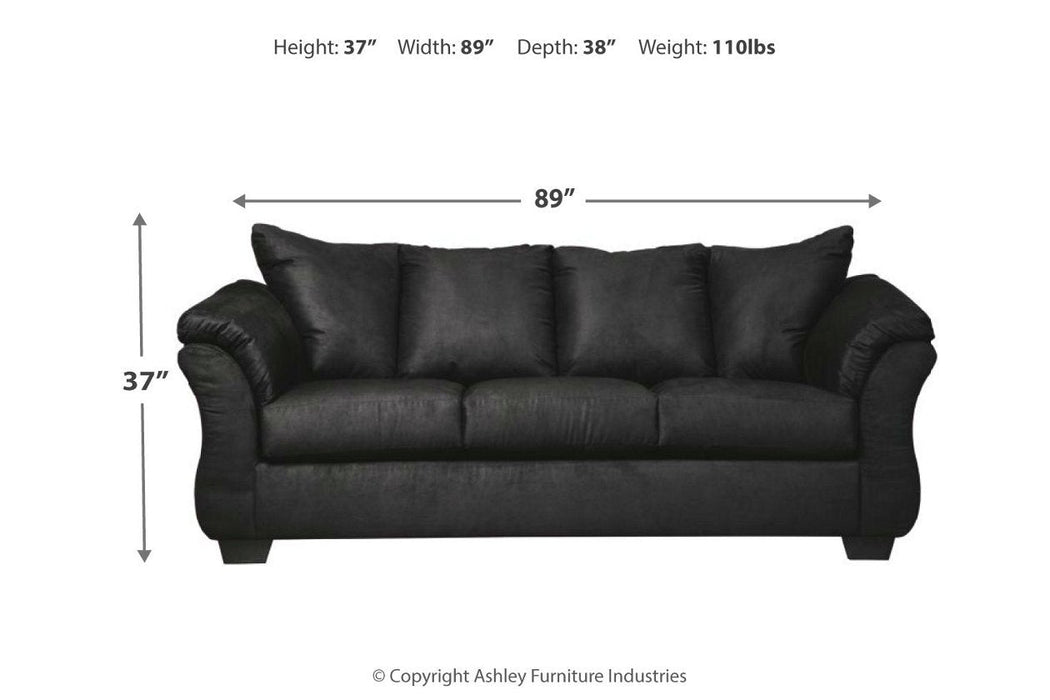 Darcy Black Sofa - Gate FurnitureSofa