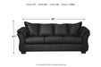 Darcy Black Sofa - Gate FurnitureSofa