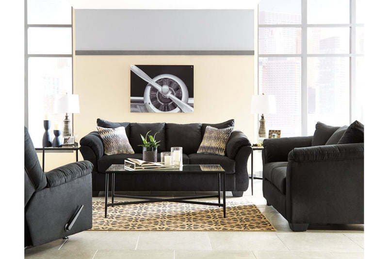 Darcy Black Sofa - Lara FurnitureSofa