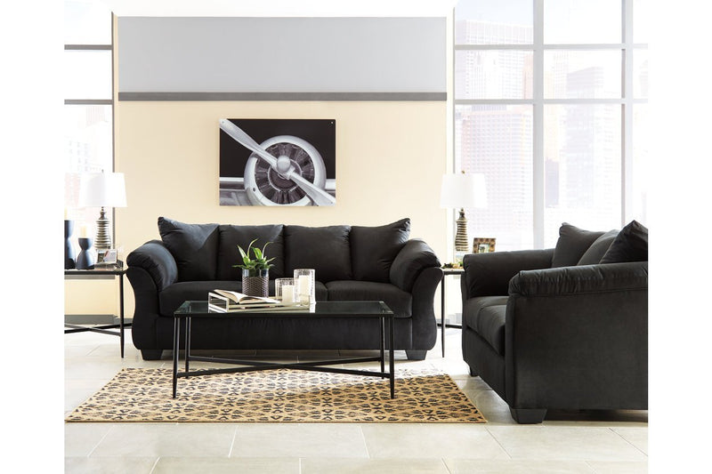 Darcy Black Sofa - Lara FurnitureSofa