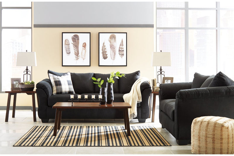 Darcy Black Sofa - Lara FurnitureSofa