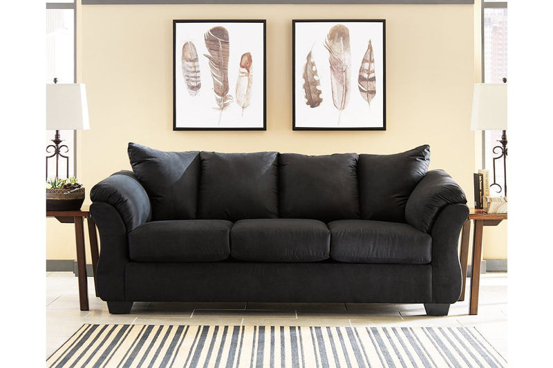 Darcy Black Sofa - Lara FurnitureSofa