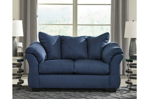 Darcy Blue Loveseat - Gate FurnitureLoveseat