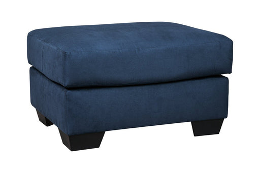 Darcy Blue Ottoman - Gate FurnitureOttoman