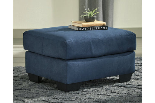 Darcy Blue Ottoman - Gate FurnitureOttoman