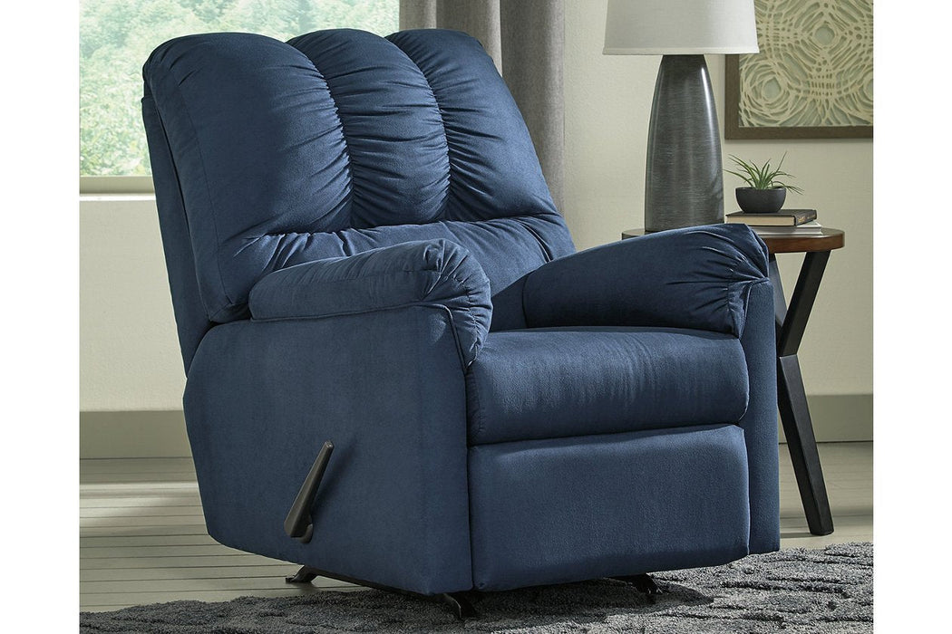 Darcy Blue Recliner - Gate FurnitureRecliner