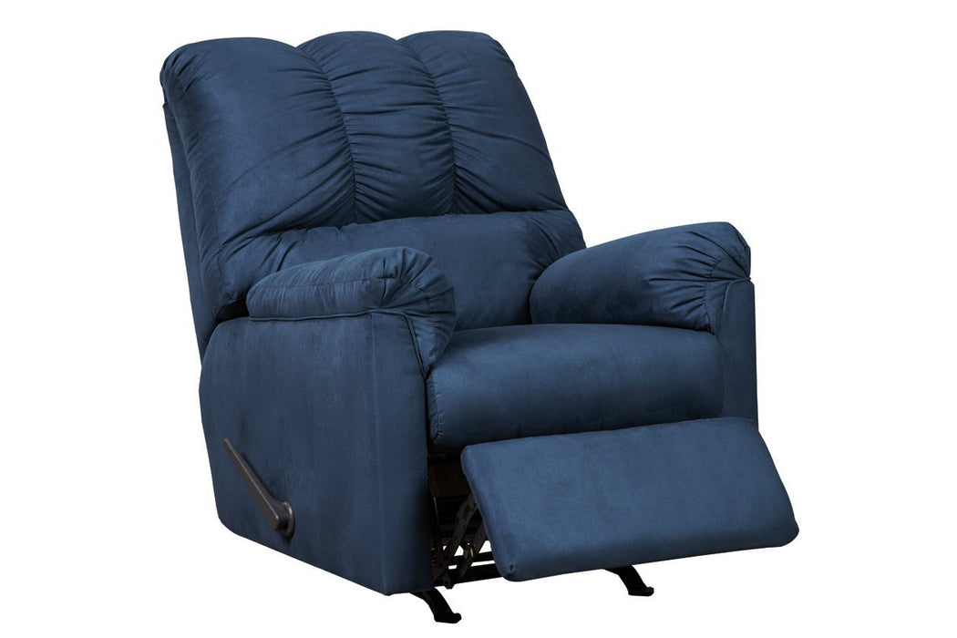 Darcy Blue Recliner - Gate FurnitureRecliner