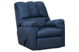 Darcy Blue Recliner - Gate FurnitureRecliner