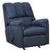 Darcy Blue Recliner - Gate FurnitureRecliner