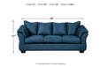 Darcy Blue Sofa - Gate FurnitureSofa