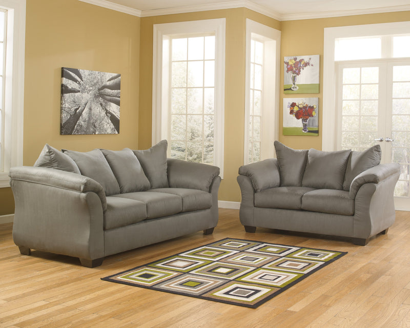 Darcy Cobblestone Living Room Set - Lara FurnitureLiving Room Set