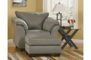 Darcy Cobblestone Ottoman - Lara FurnitureOttoman