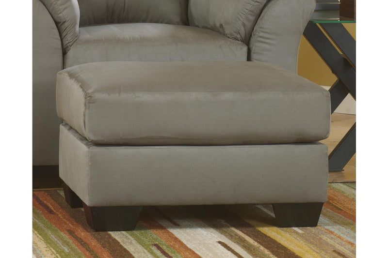 Darcy Cobblestone Ottoman - Lara FurnitureOttoman