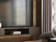 Darimore Burnished Brown TV Wall Console - W984W1