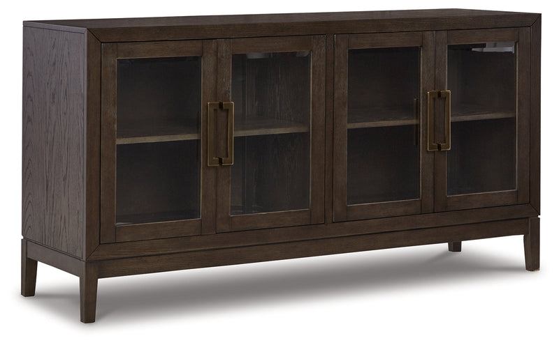 Dark Brown Burkhaus Counter Height Dining Table and 4 Barstools with Storage - PKG019511