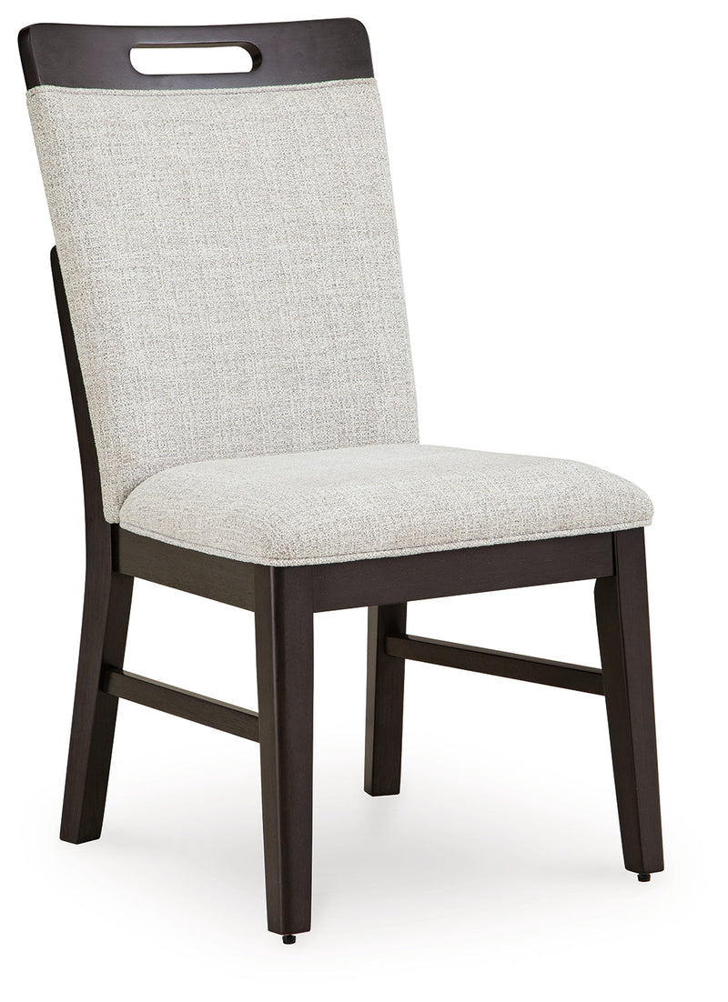 Dark Grayish Brown Neymorton Dining Table and 8 Chairs - PKG019474
