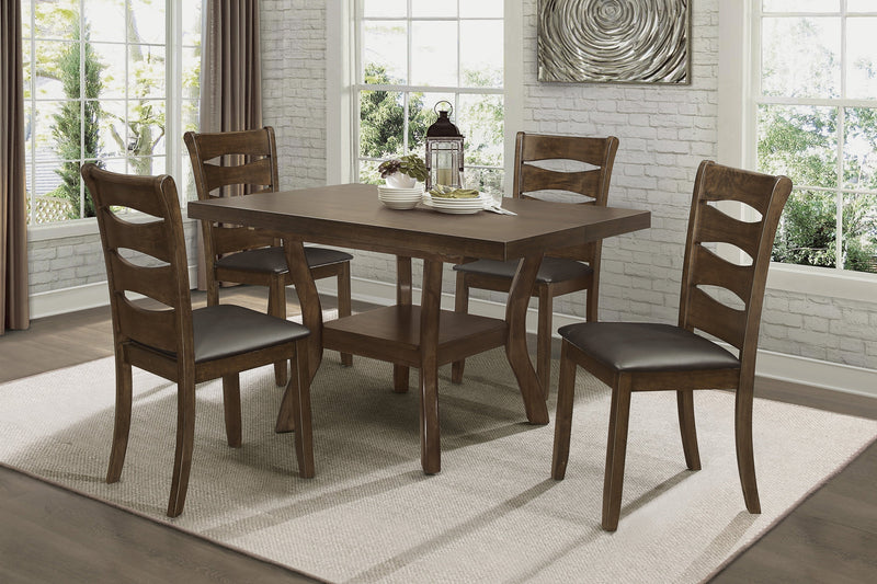 Darla Brown Extendable Dining Set - Lara FurnitureDining Room Set