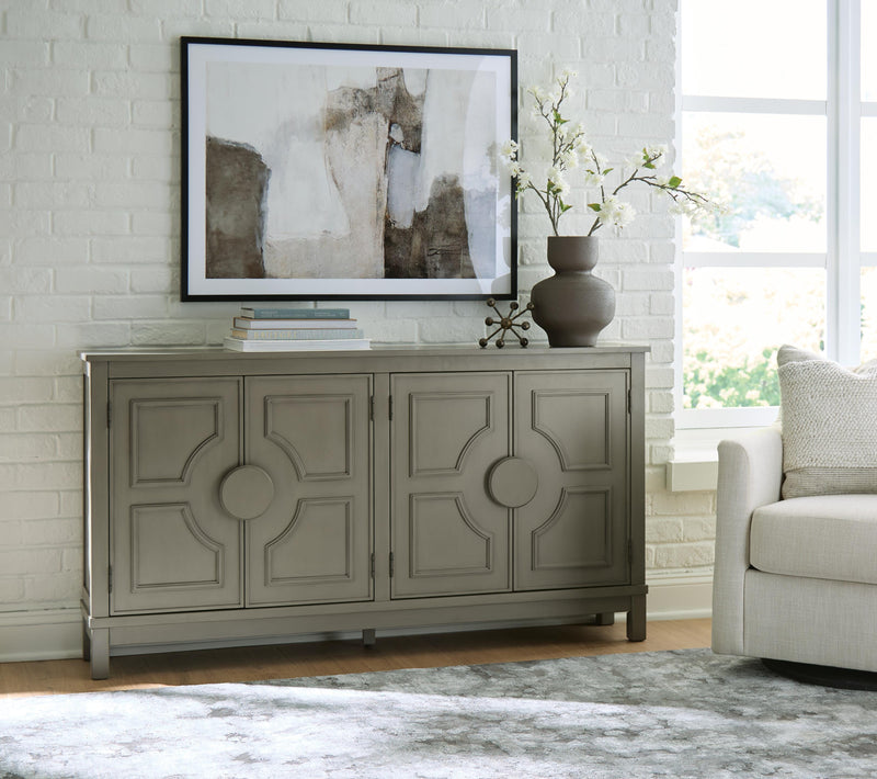 Darlock Warm Gray Accent Cabinet - A4000738