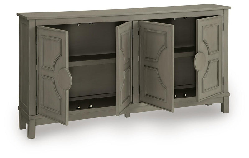 Darlock Warm Gray Accent Cabinet - A4000738
