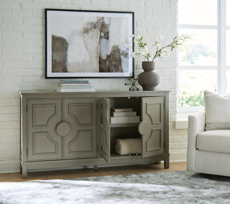 Darlock Warm Gray Accent Cabinet - A4000738