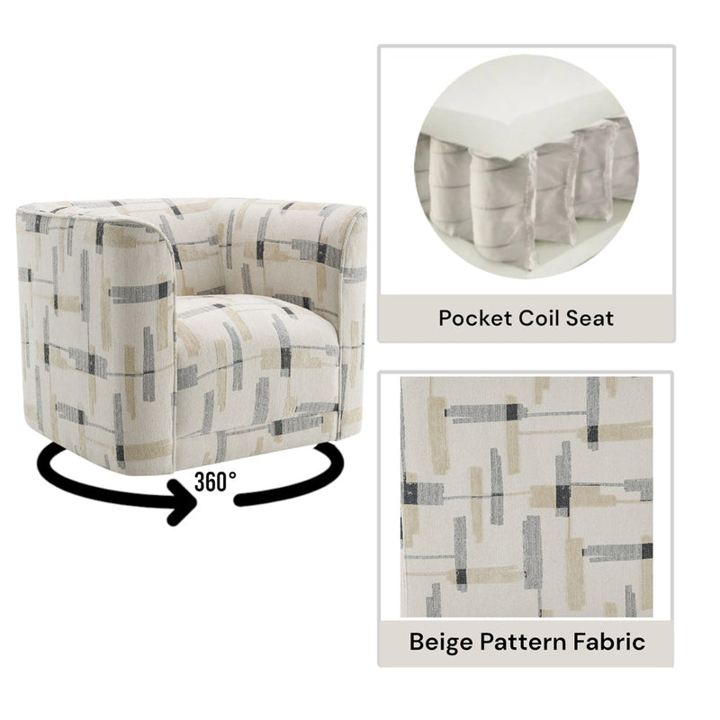 Darya Chair w/Swivel - LV04532