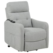 Dayes Upholstered Power Lift Recliner Chair Light Grey - 600130P