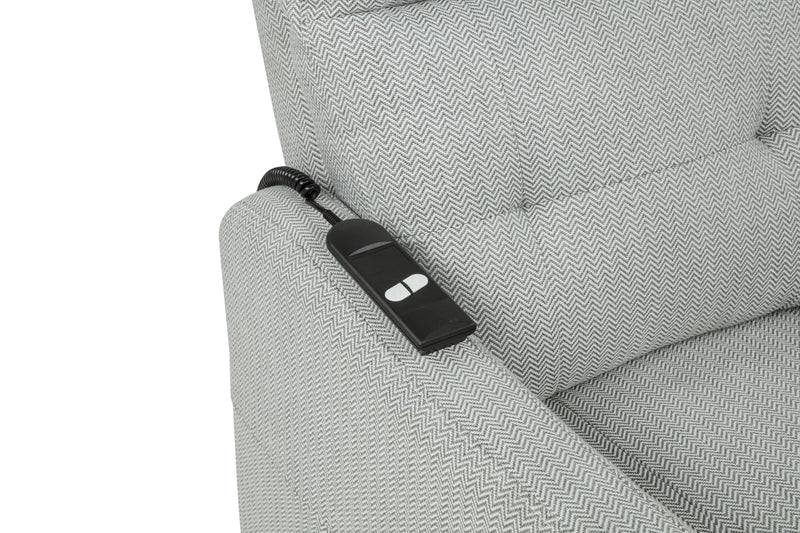 Dayes Upholstered Power Lift Recliner Chair Light Grey - 600130P