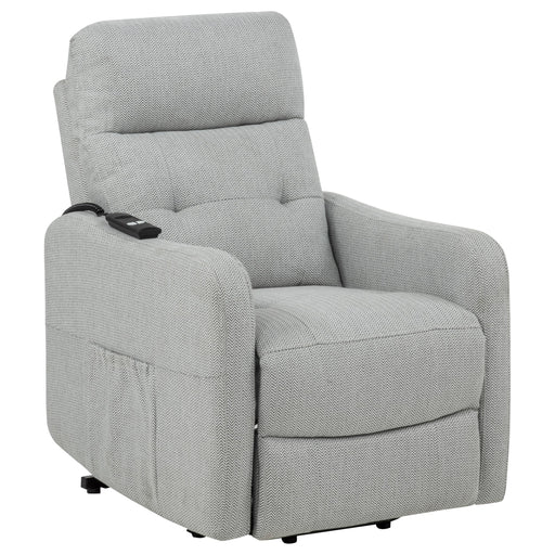 Dayes Upholstered Power Lift Recliner Chair Light Grey - 600130P