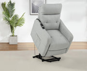 Dayes Upholstered Power Lift Recliner Chair Light Grey - 600130P
