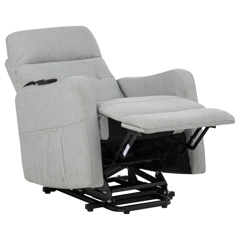 Dayes Upholstered Power Lift Recliner Chair Light Grey - 600130P