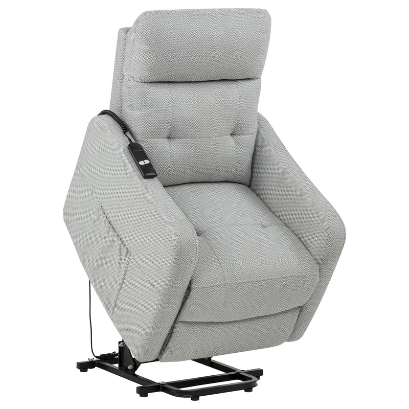 Dayes Upholstered Power Lift Recliner Chair Light Grey - 600130P
