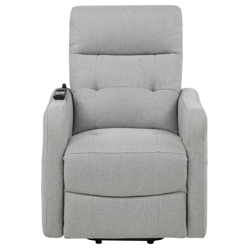Dayes Upholstered Power Lift Recliner Chair Light Grey - 600130P