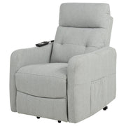 Dayes Upholstered Power Lift Recliner Chair Light Grey - 600130P