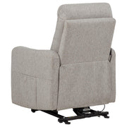 Dayes Upholstered Power Lift Recliner Chair Taupe - 600131P