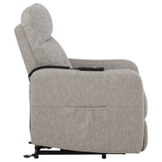 Dayes Upholstered Power Lift Recliner Chair Taupe - 600131P